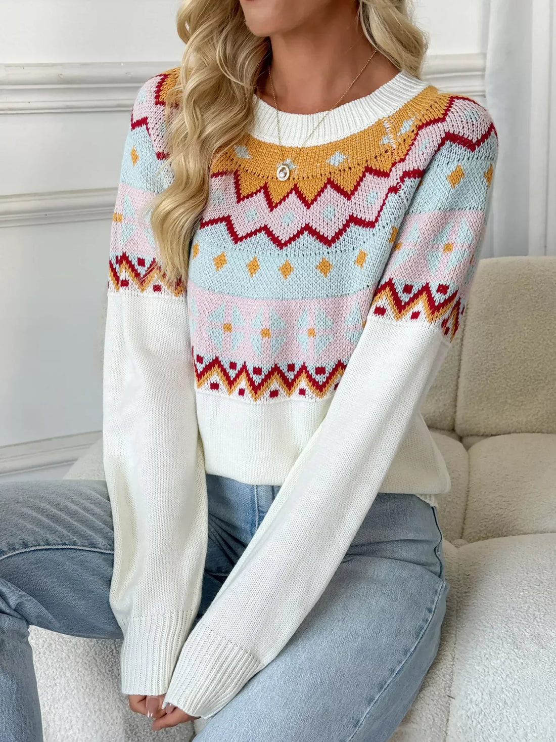 Geometric Pattern Sweater