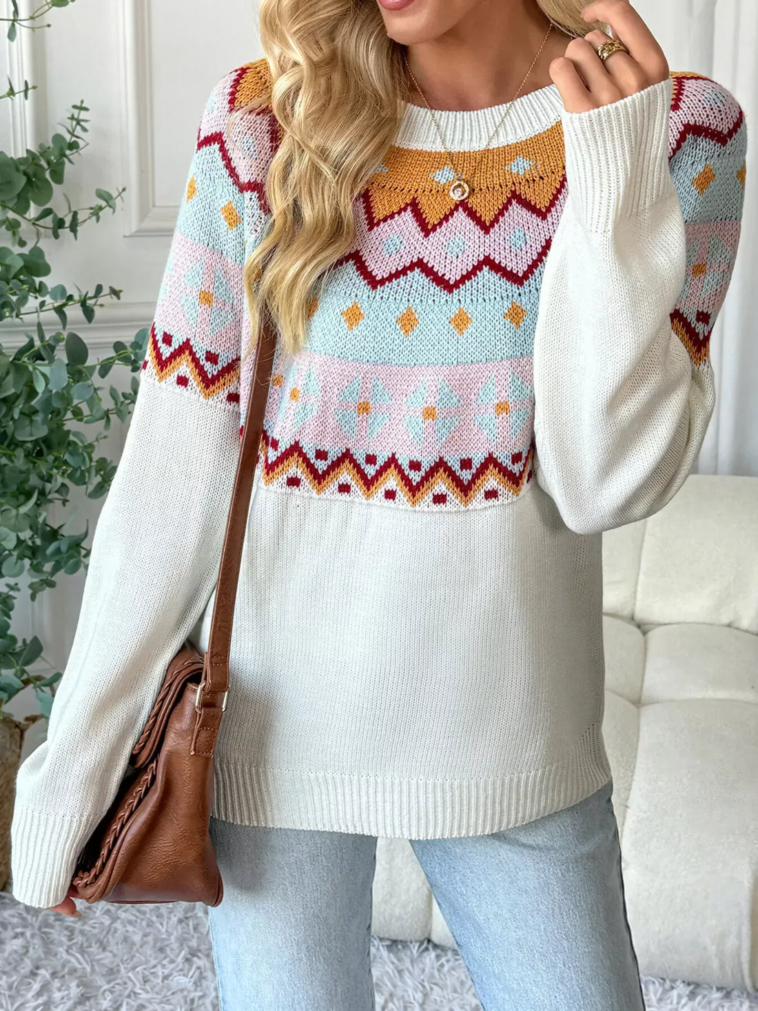 Geometric Pattern Sweater