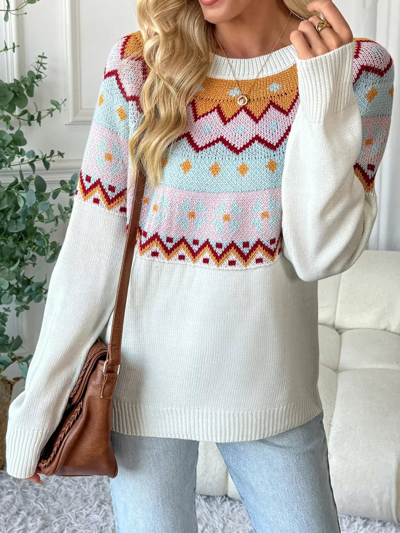 Geometric Pattern Sweater
