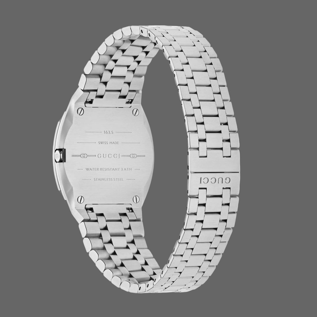 Gucci YA163501 25H Silver Watch