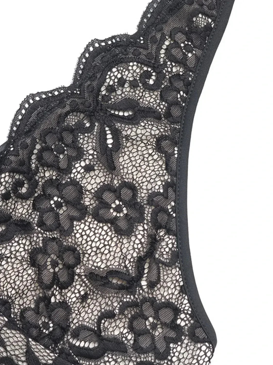 Halter Neck Lace Bodysuit