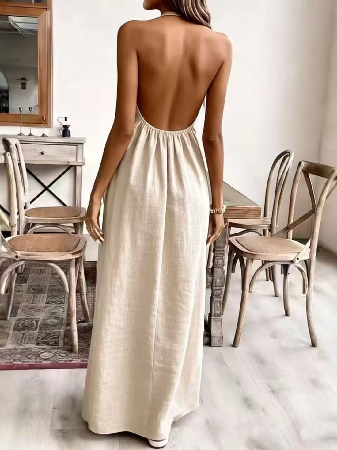 Halter-Neck Maxi Dress - product view 1