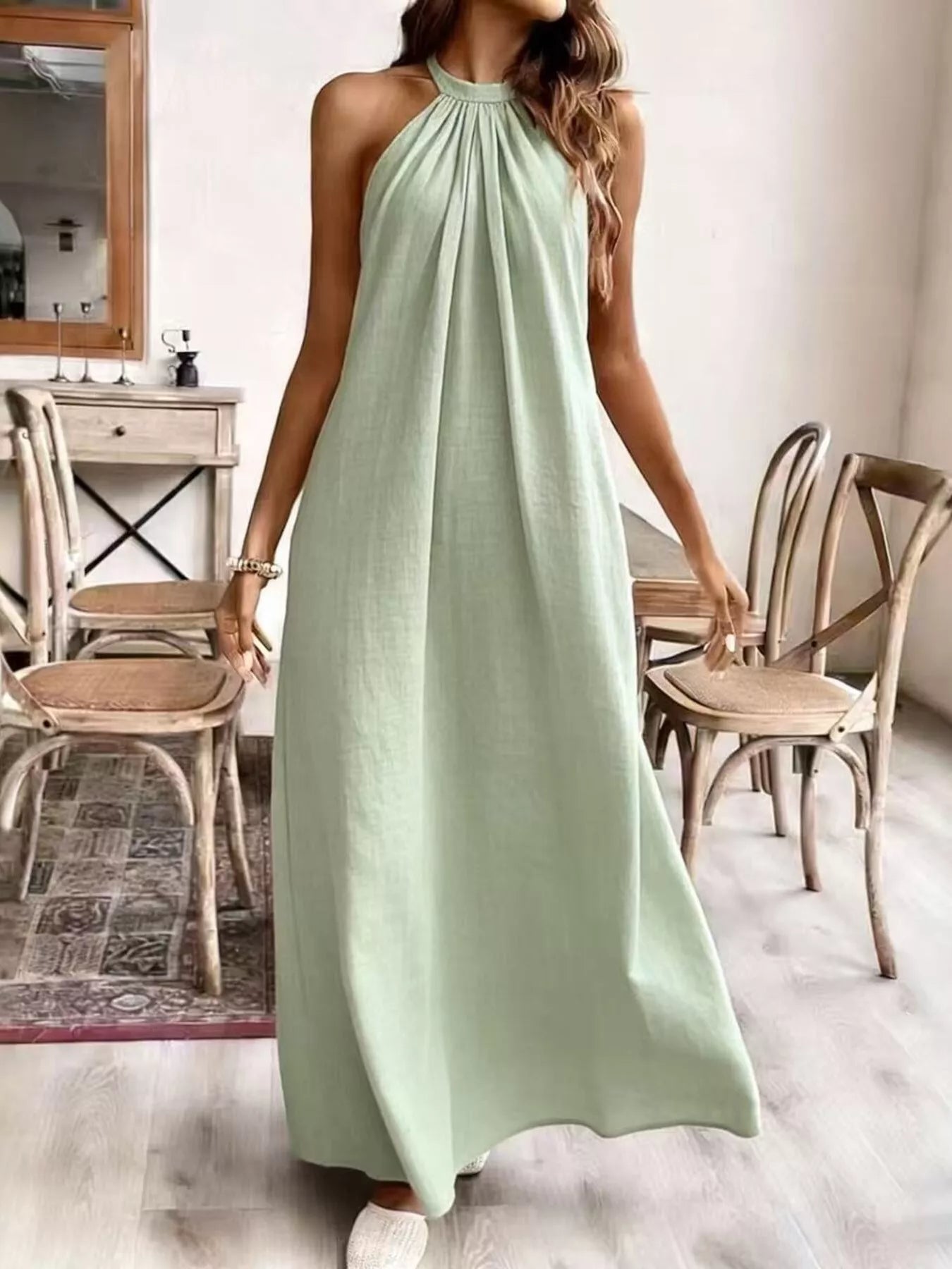 Halter-Neck Maxi Dress - product view 5