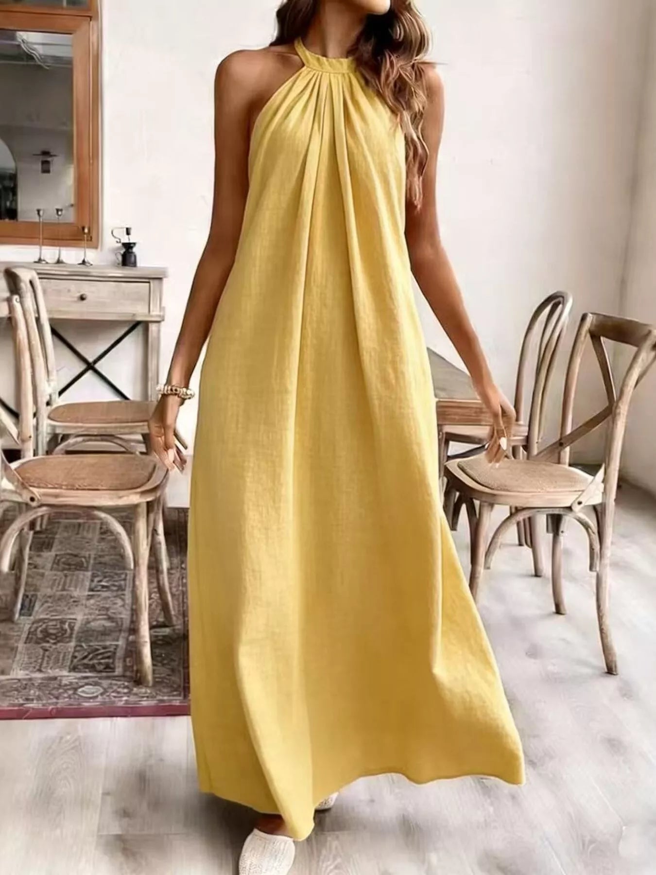 Halter-Neck Maxi Dress - product view 4