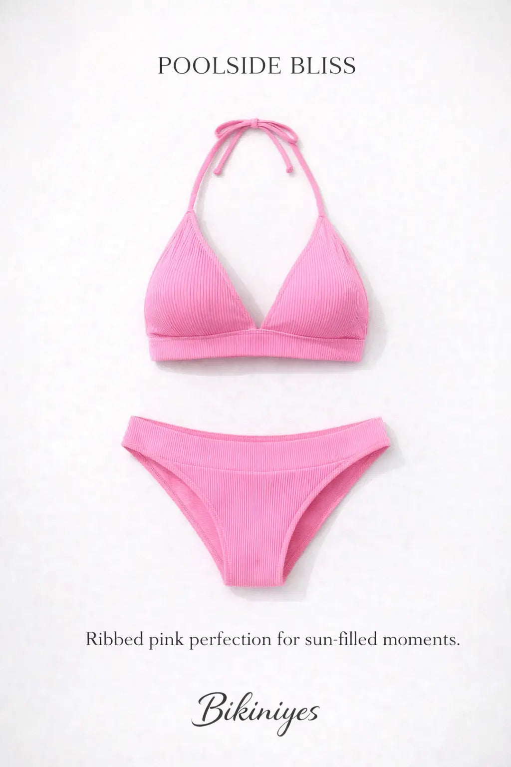 Halter Neck Tie Bikini Set