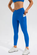 High Waist Active Leggings Royal Blue / S