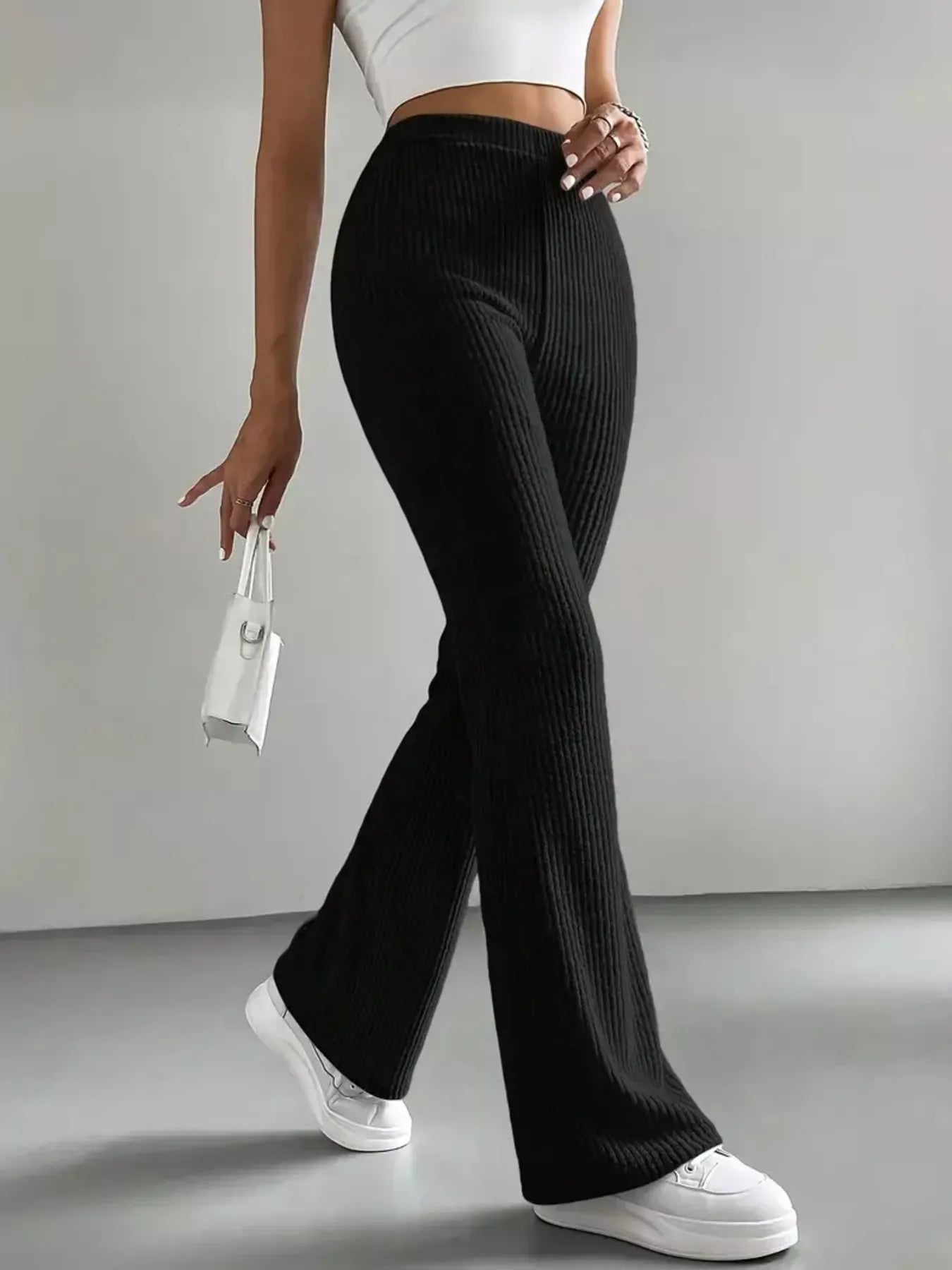 High Waist Flare Pants for Women
