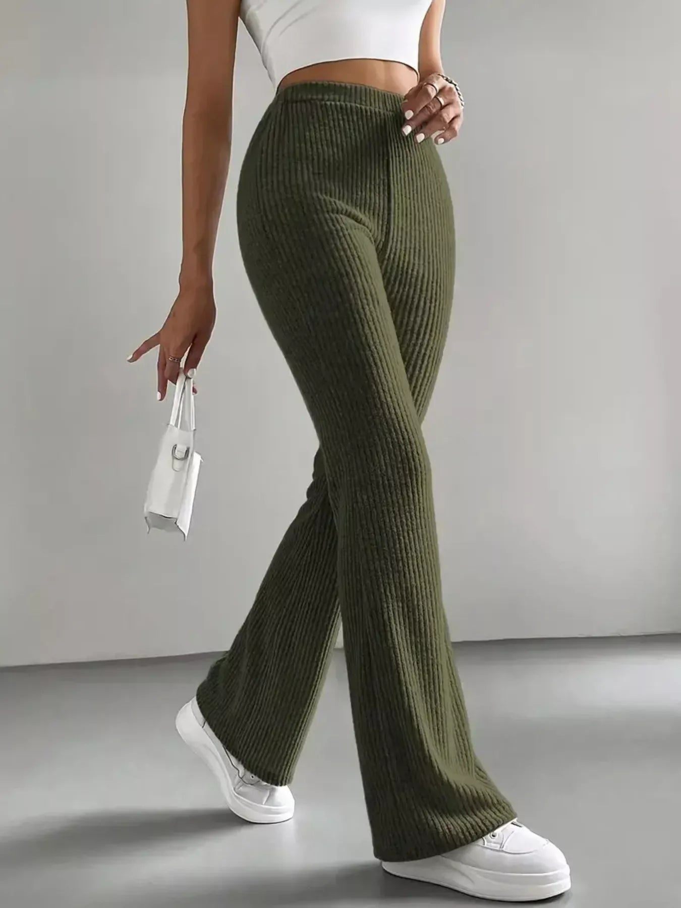 High Waist Flare Pants for Women