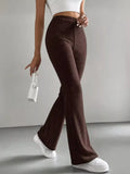 High Waist Flare Pants for Women