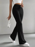 High Waist Flare Pants for Women
