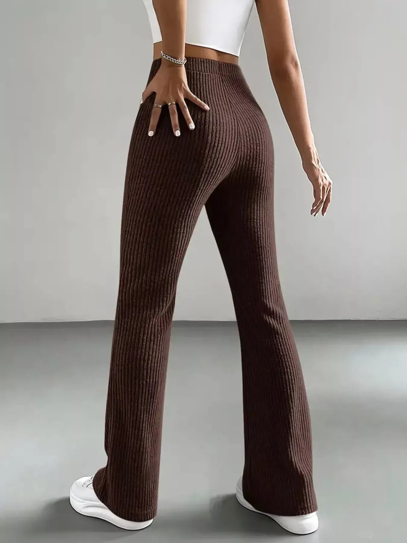 High Waist Flare Pants for Women