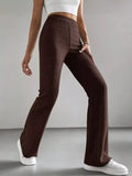 High Waist Flare Pants for Women