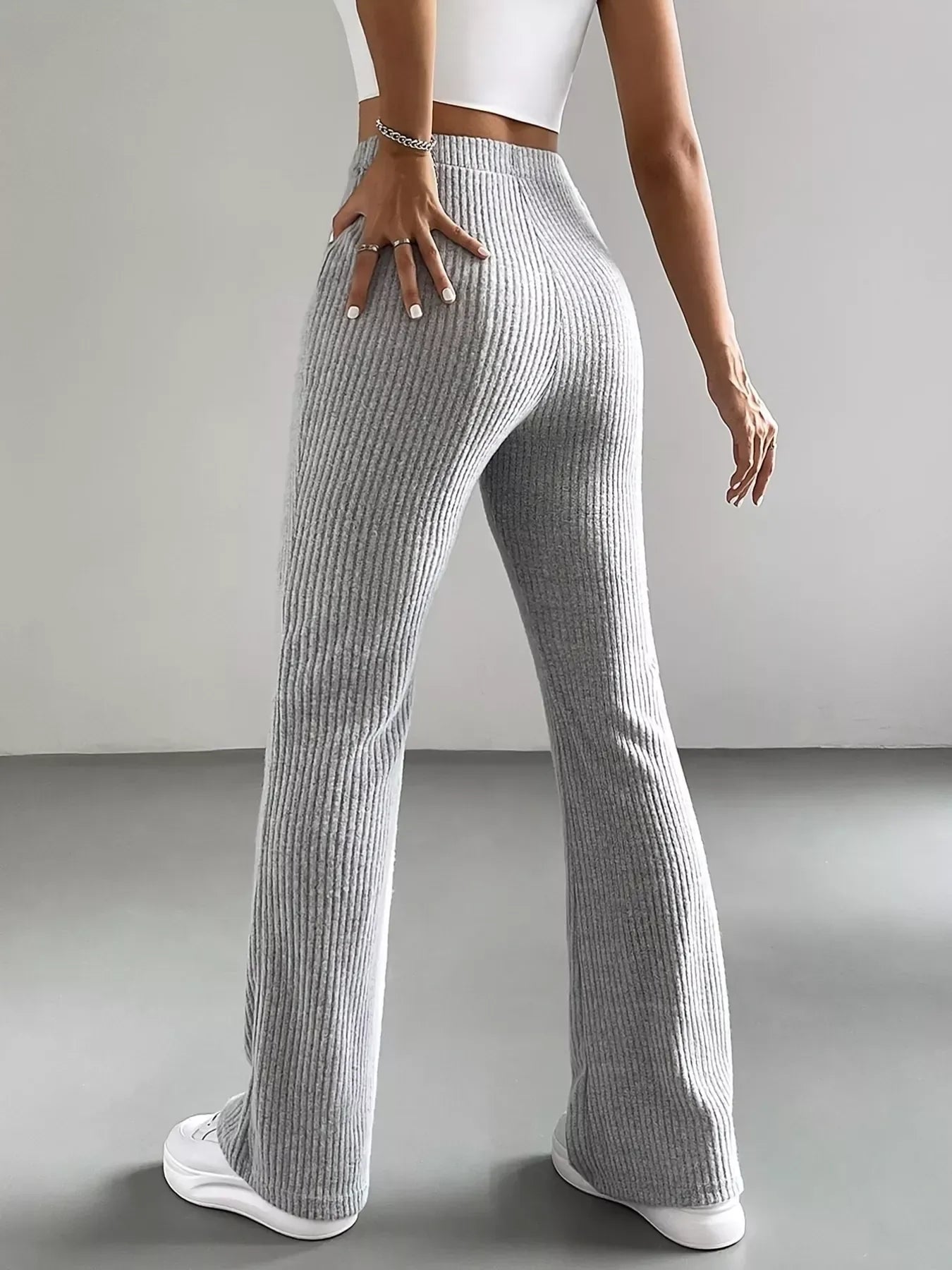 High Waist Flare Pants for Women