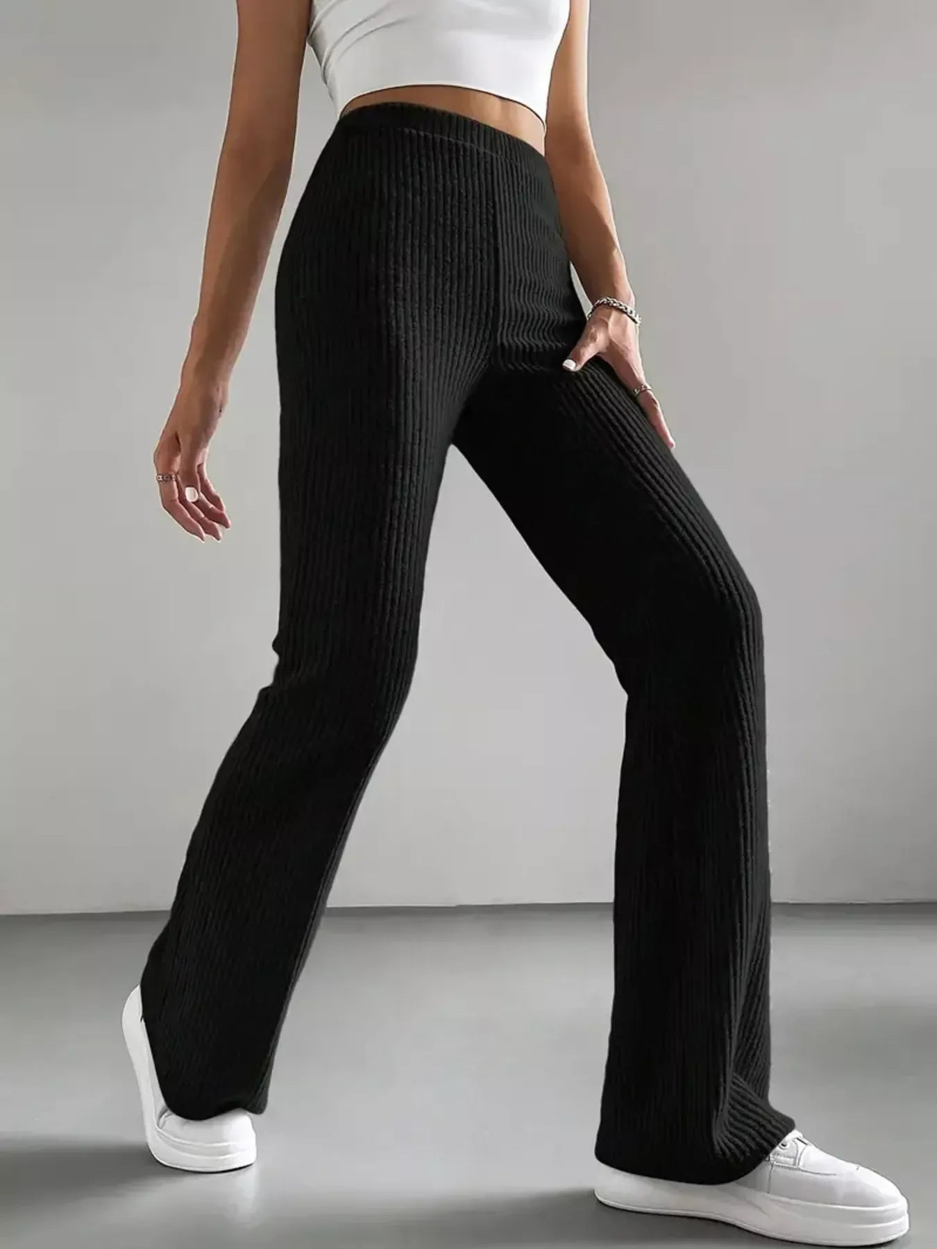 High Waist Flare Pants for Women
