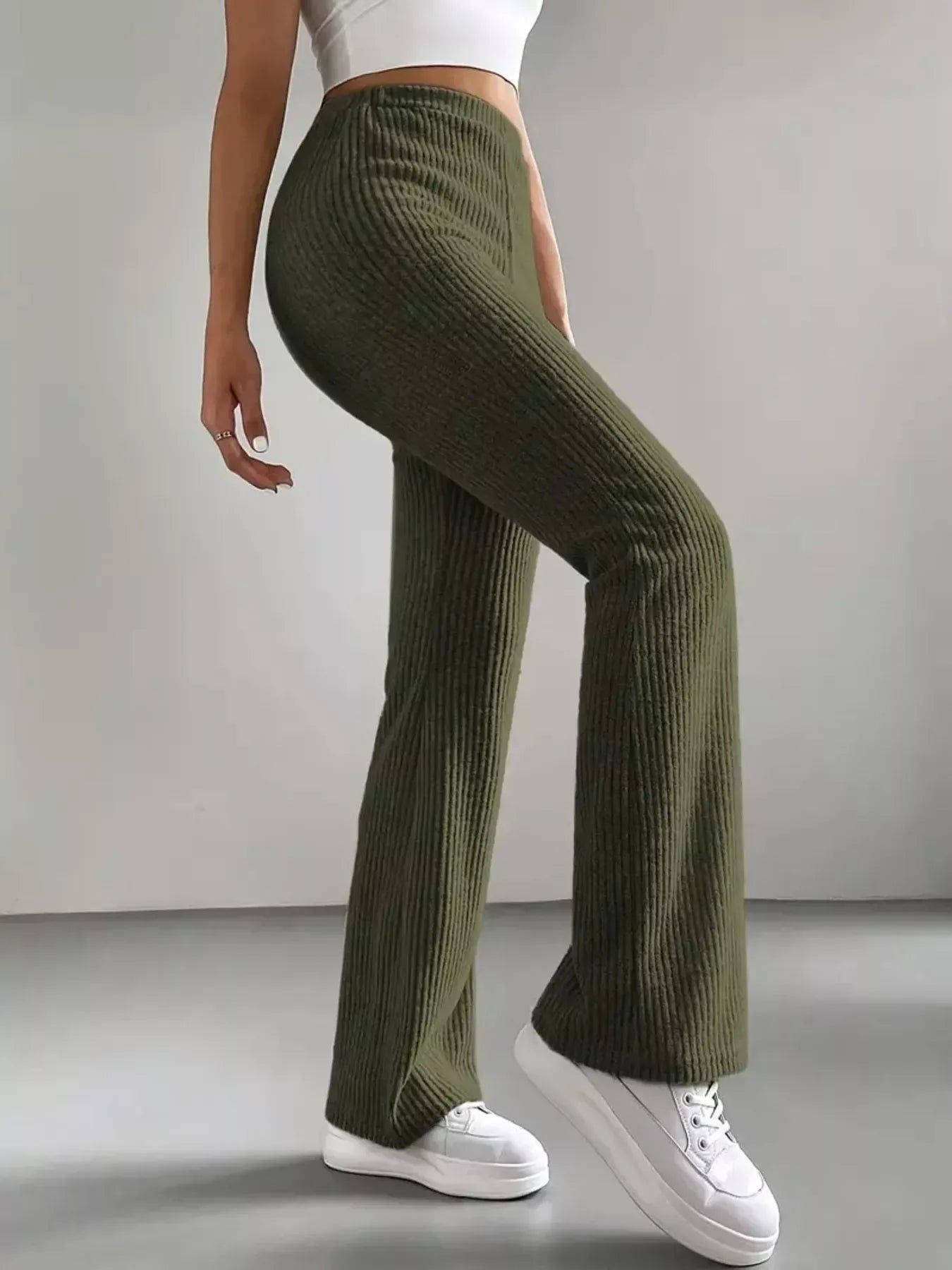 High Waist Flare Pants for Women