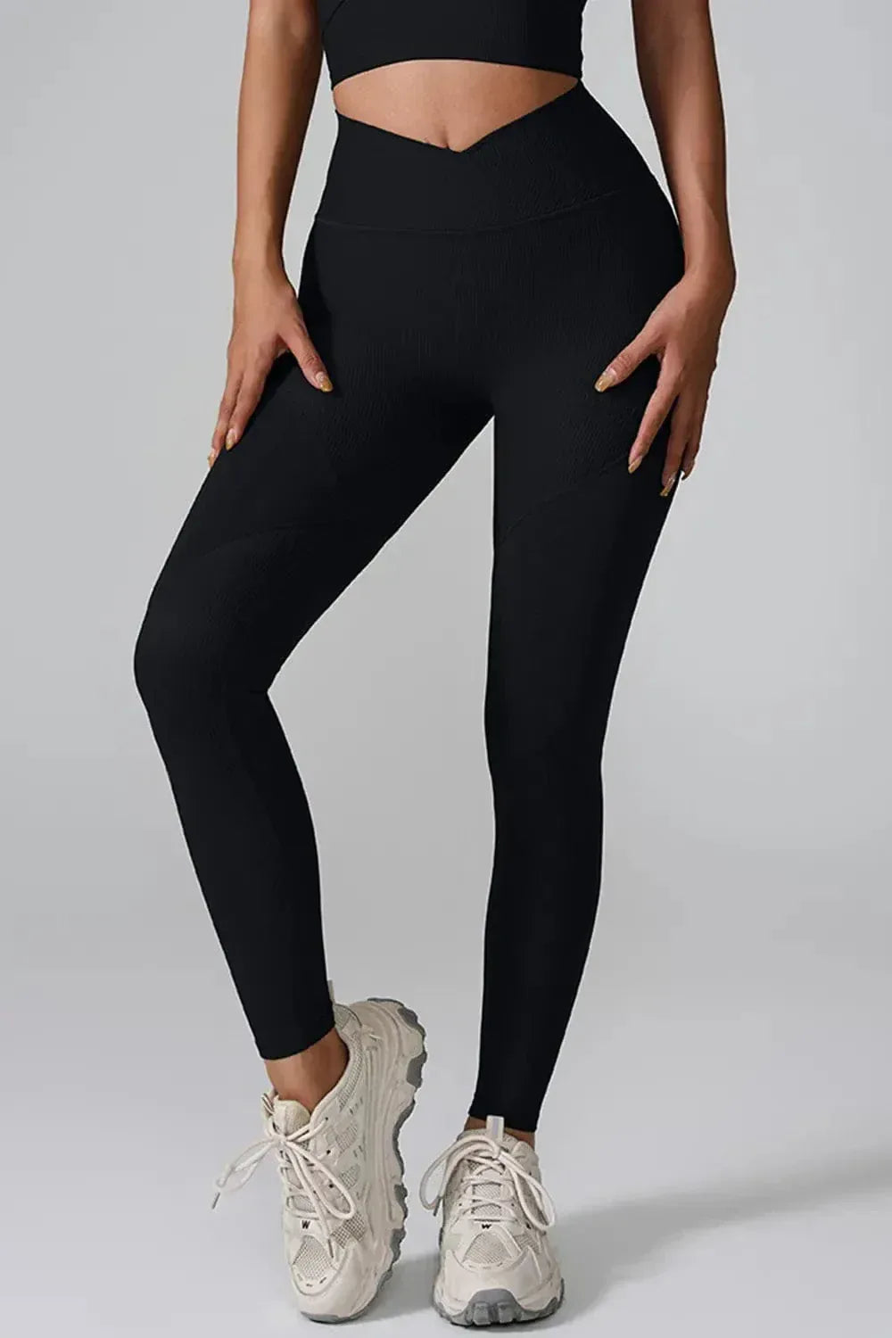 High Waist Leggings for Women Black / S