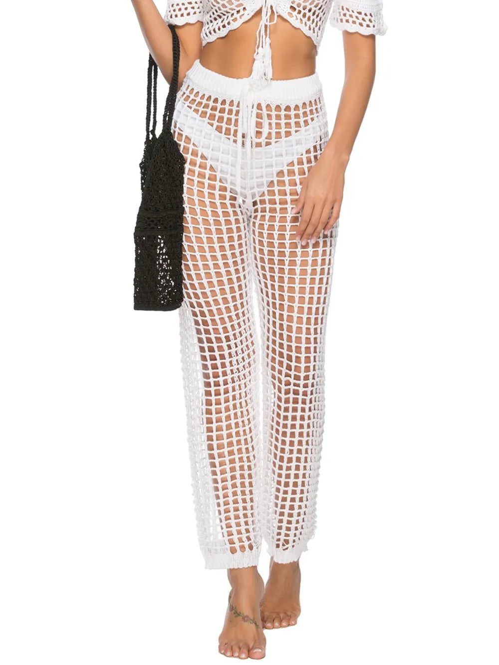 High Waist Cutout Swim Pants