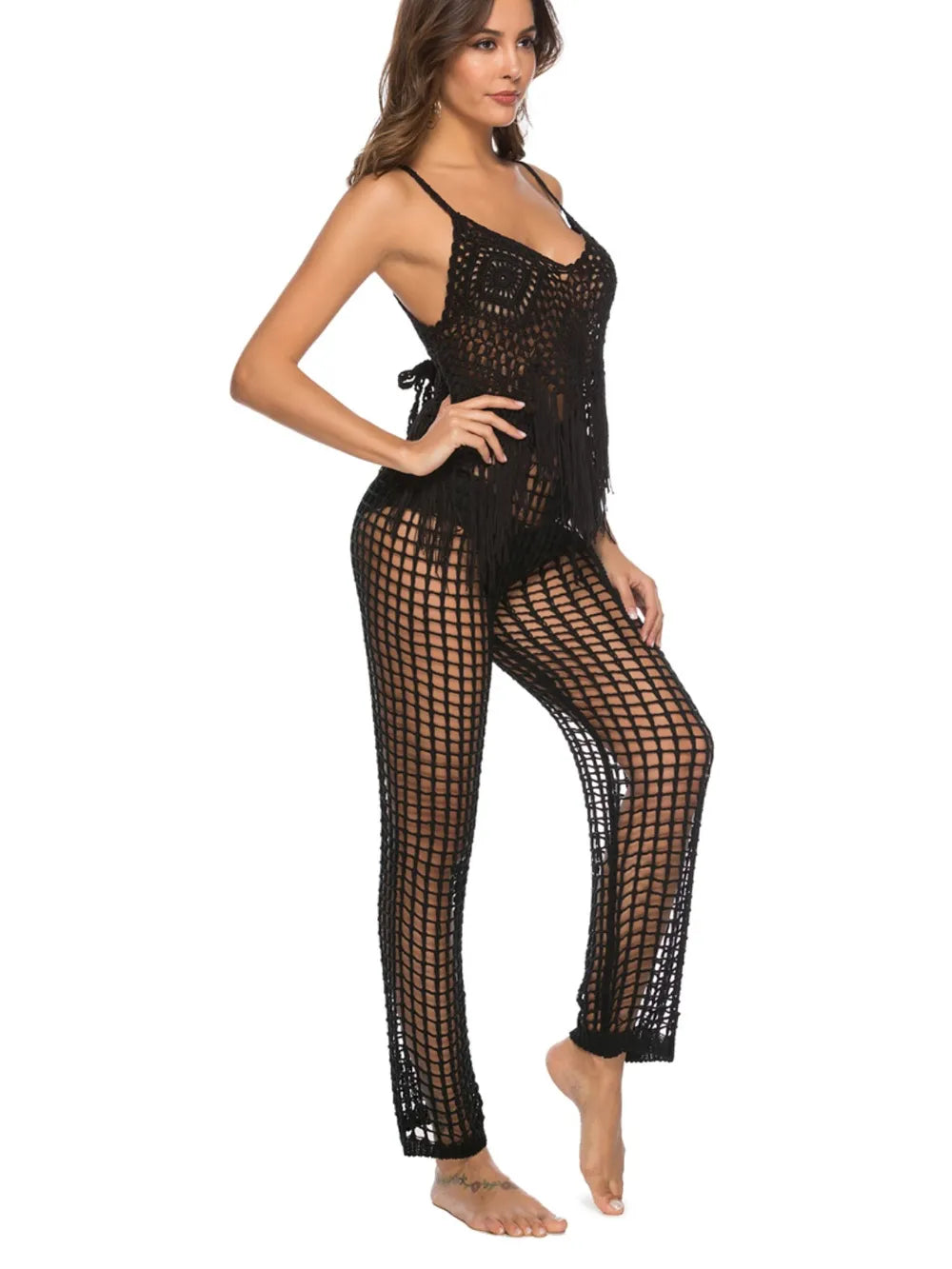 High Waist Cutout Swim Pants