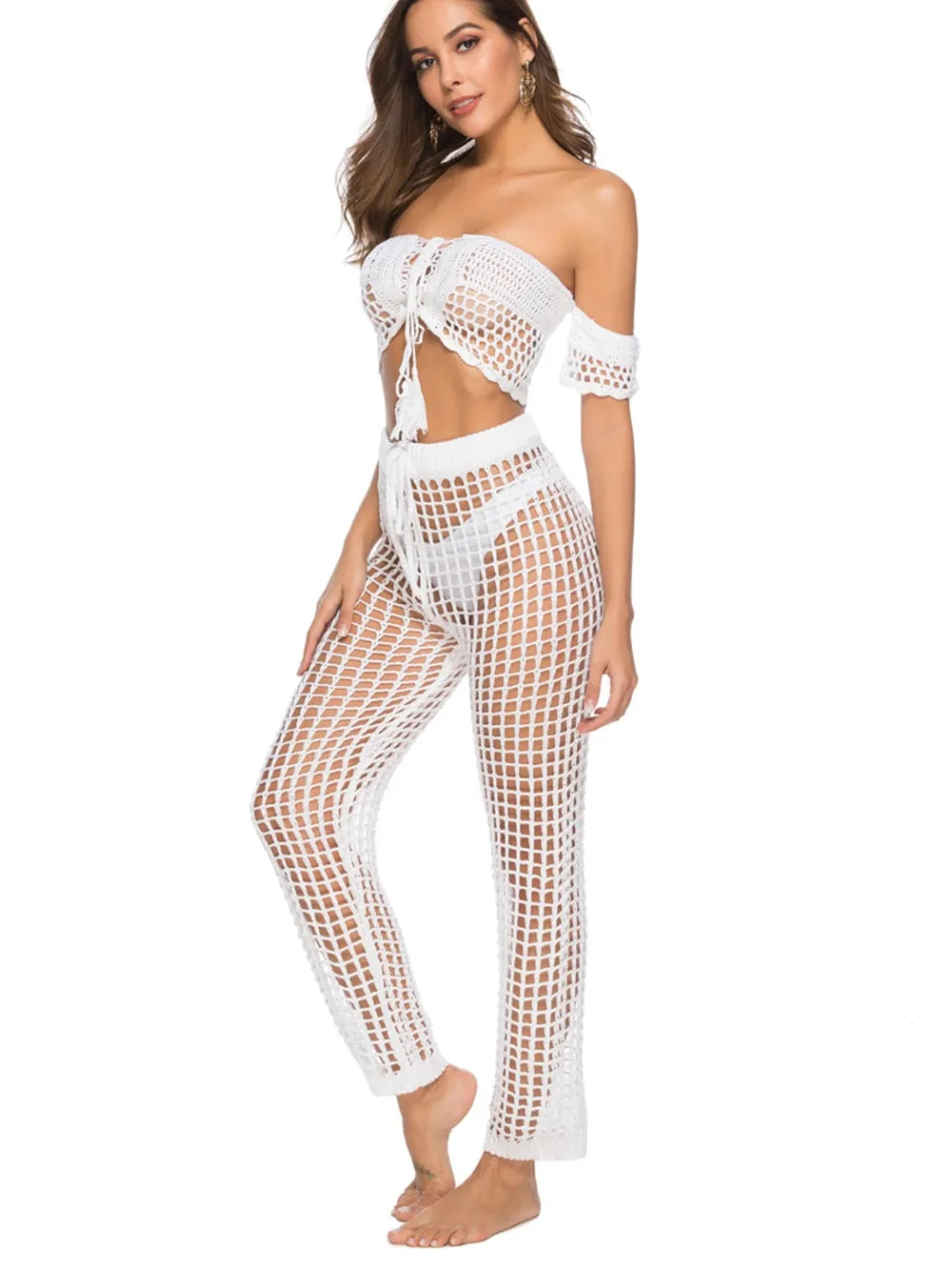 High Waist Cutout Swim Pants