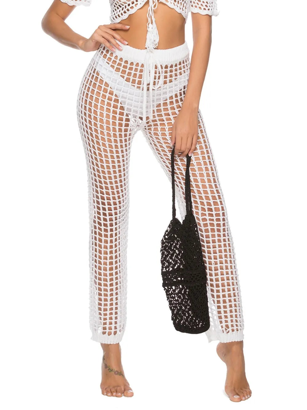 High Waist Cutout Swim Pants