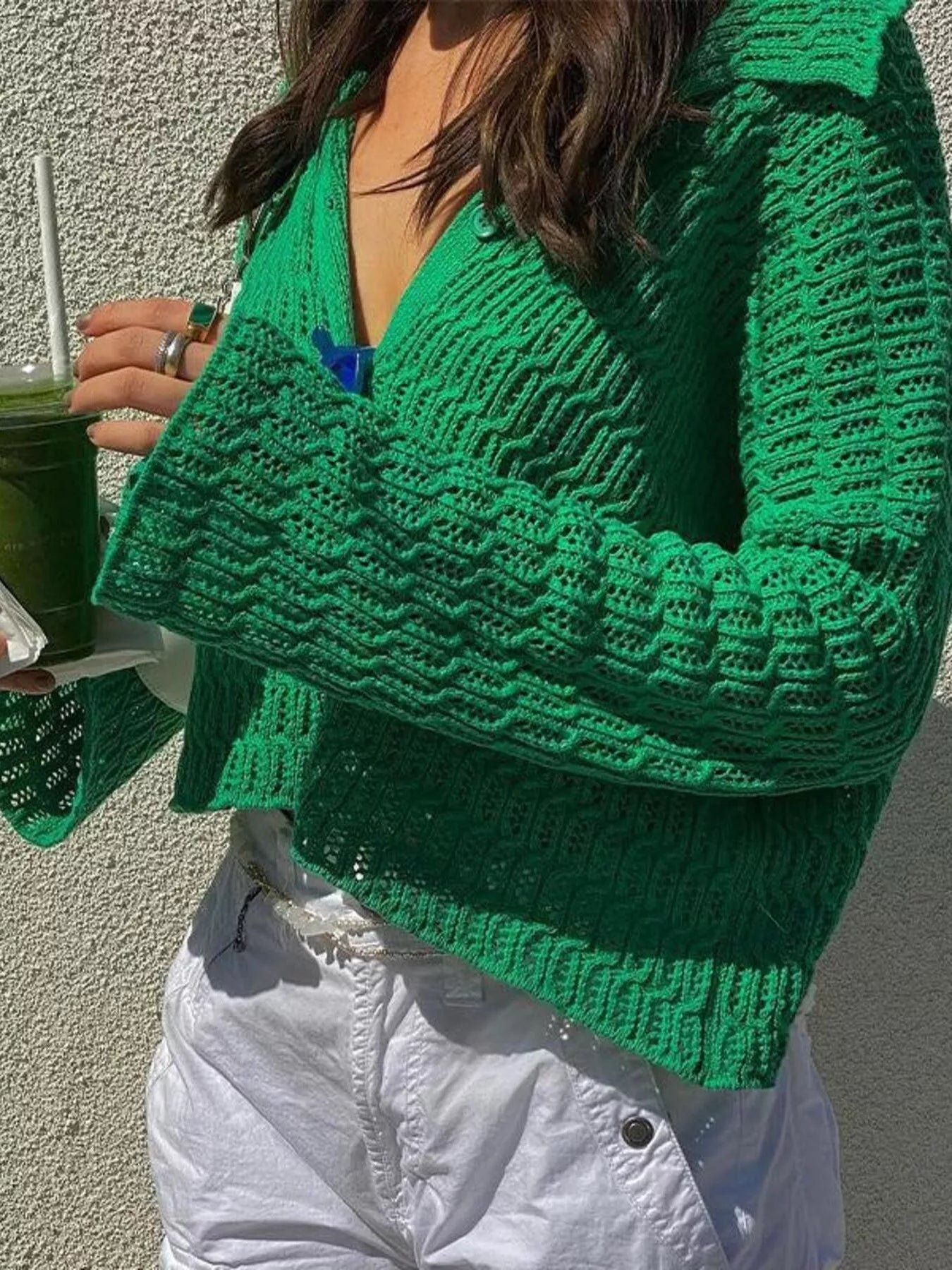 Knit Button-Down Cardigan