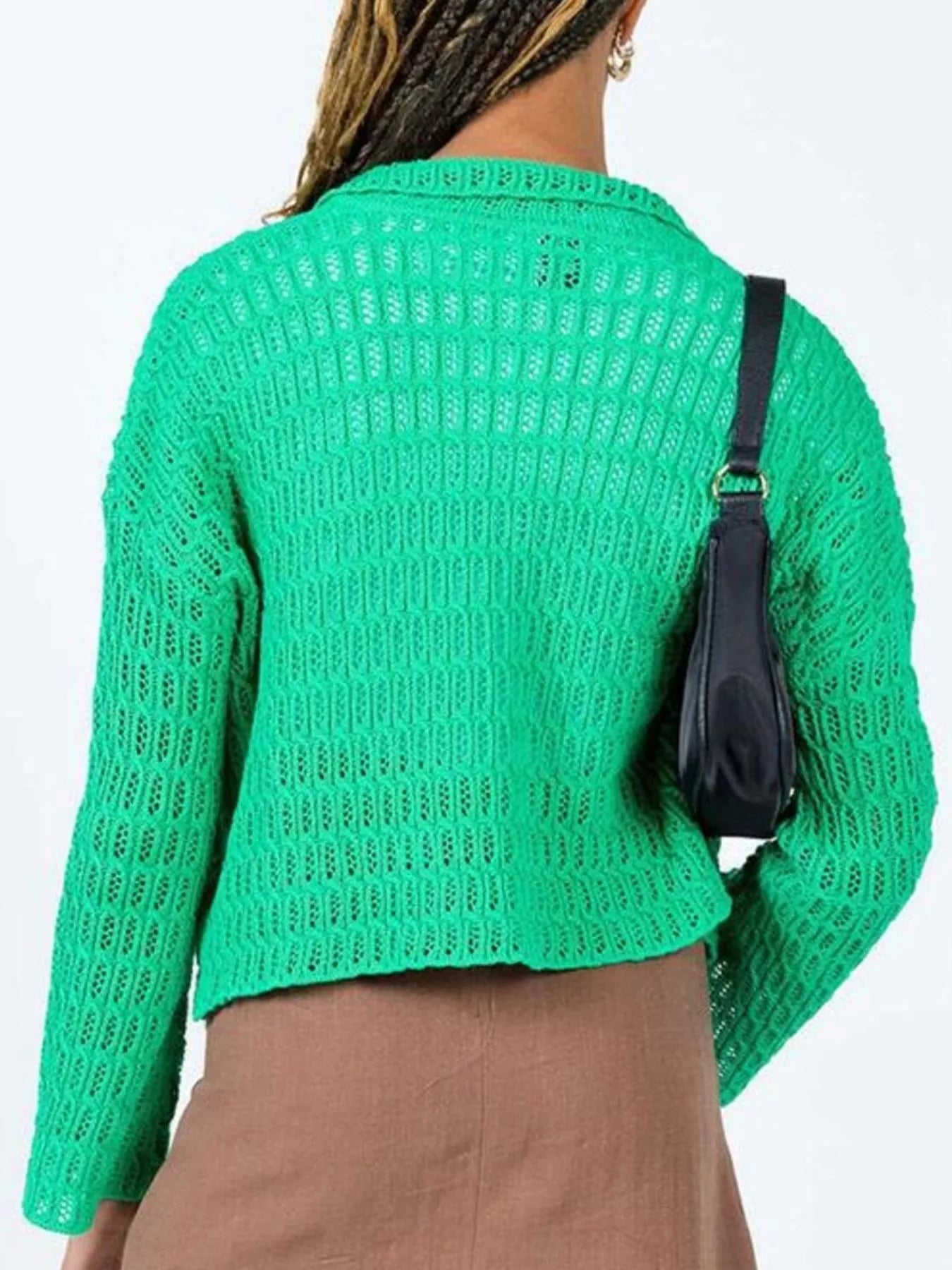 Knit Button-Down Cardigan