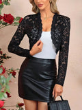 Women’s Lace Beach Cover Ups Black / S