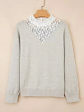 Lace Patchwork Sweater