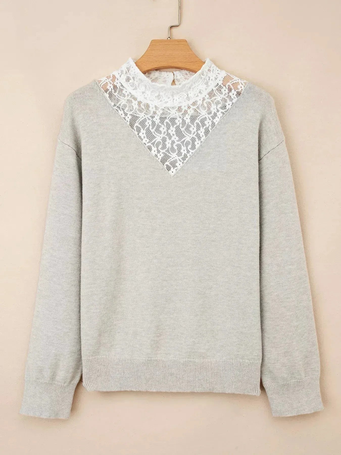 Lace Patchwork Sweater