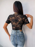 Plunge Lace Bodysuit