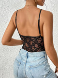 Lace V-Neck Bodysuit