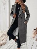 Lapel Collar Longline Coat