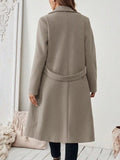 Lapel Collar Longline Coat