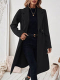 Lapel Collar Longline Coat