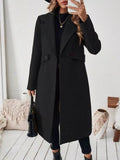 Lapel Collar Longline Coat