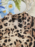 Leopard Bra & Cardigan and Shorts Set