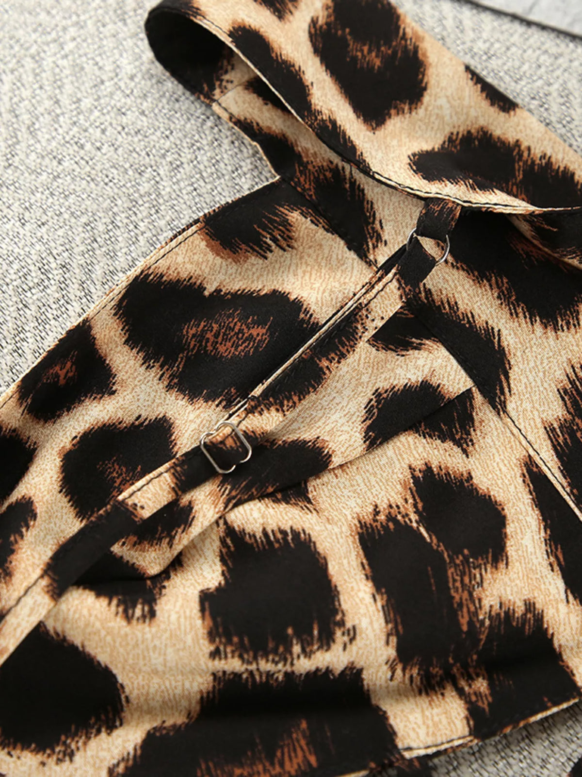 Leopard Cami & Cardigan and Shorts Three-Piece Lounge Set