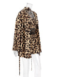 Leopard Cami & Cardigan and Shorts Three-Piece Lounge Set