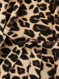 Leopard Cami & Cardigan and Shorts Three-Piece Lounge Set