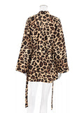 Leopard Cami & Cardigan and Shorts Three-Piece Lounge Set