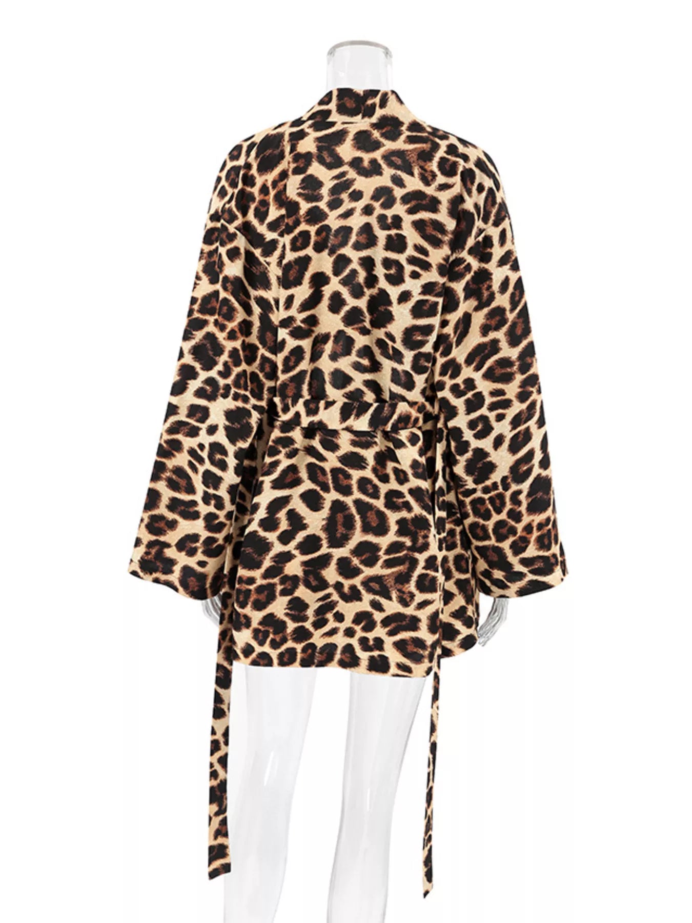 Leopard Cami & Cardigan and Shorts Three-Piece Lounge Set