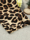 Leopard Cami & Cardigan and Shorts Three-Piece Lounge Set