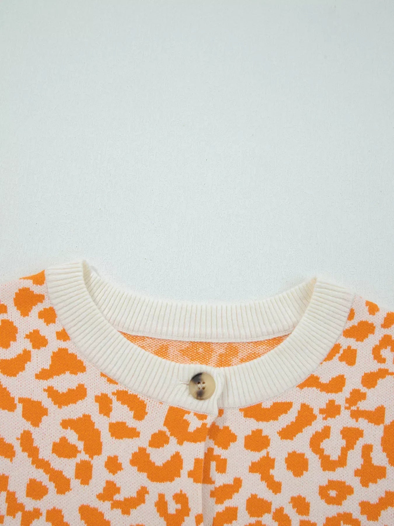 Leopard Chunky Knit Cardigan for Women