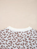 Leopard Chunky Knit Cardigan for Women