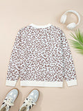 Leopard Chunky Knit Cardigan for Women