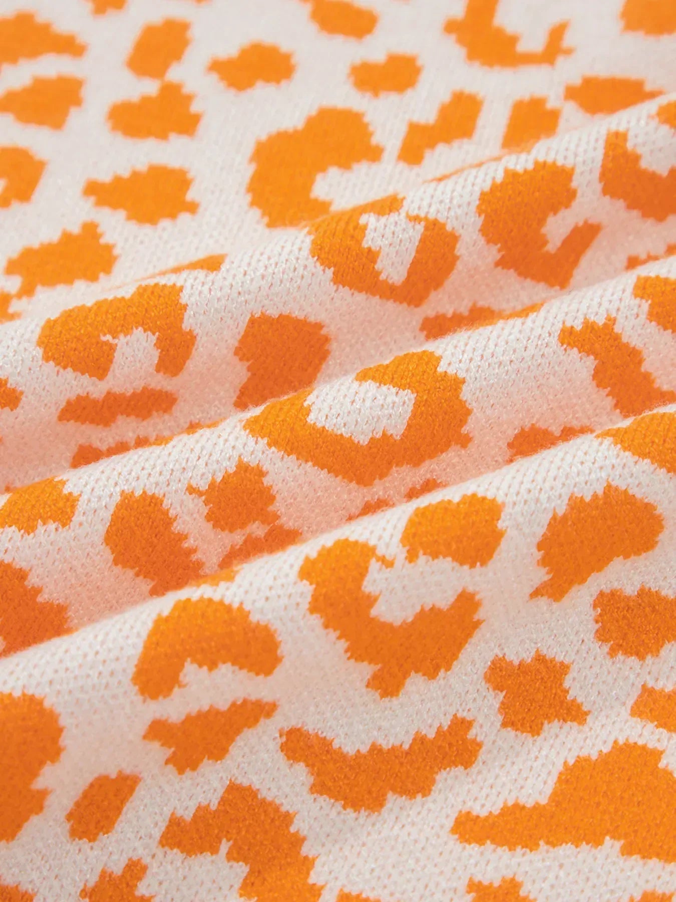 Leopard Chunky Knit Cardigan for Women