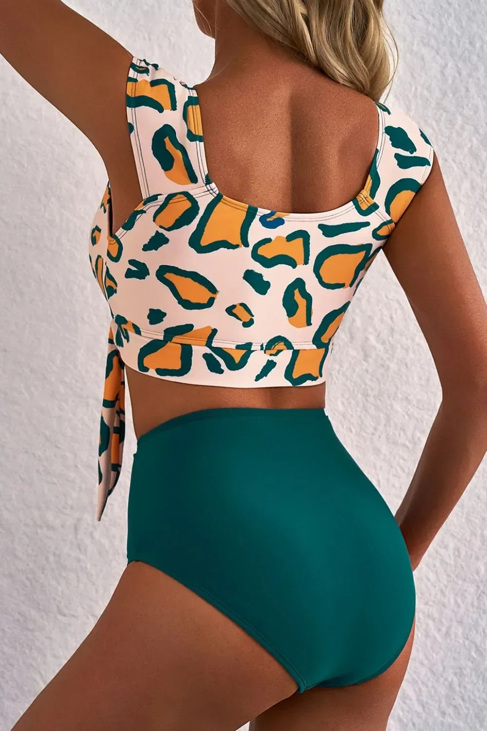 Leopard Print High Waist Bikini Set