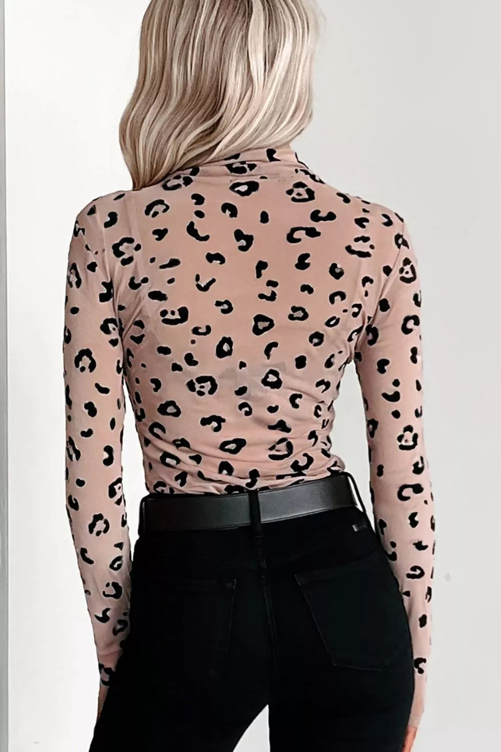 Body in rete trasparente Leopard