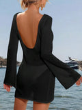 Long Sleeve Cover-Up Dress