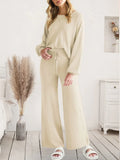 Long Sleeve Lounge Set for Women Ivory / S